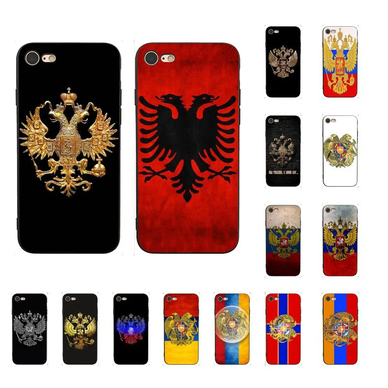 Armenia Albania Rusia Bendera Foto Kustom Lembut Ponsel Case untuk iPhone 8 7 6 6S Plus X XS MAX 5 5S SE XR 11 11pro Promax Ponsel