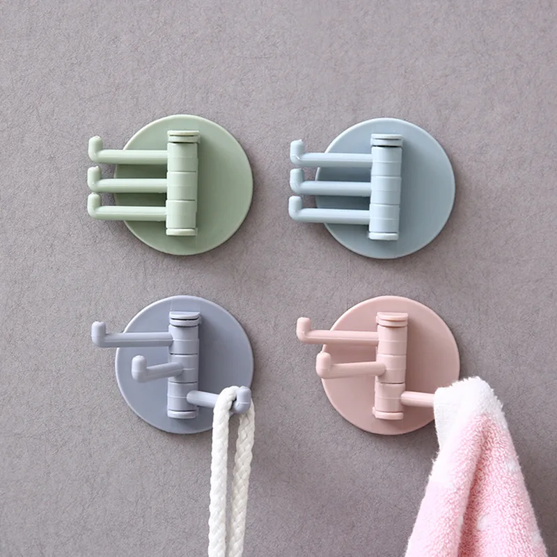 Multi-functional Hanger Clothes Holder Bathroom hooks Towel Rack Rotating hook 