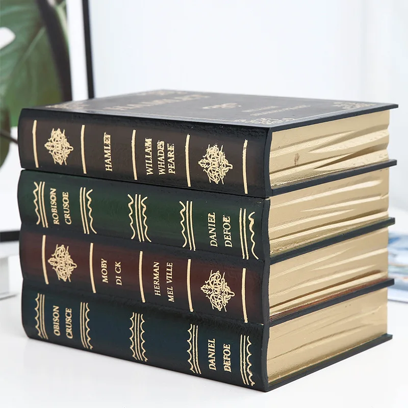 Креативные искусственные в стиле ретро Книга моделирование книга винный шкаф украшения для кабинета офиса реквизит украшения
