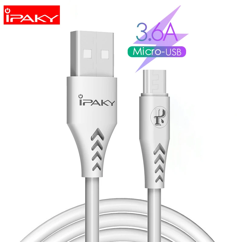 IPAKY 3.6A Micro USB 18 Вт быстрая Синхронизация данных зарядный кабель для samsung huawei Xiaomi LG