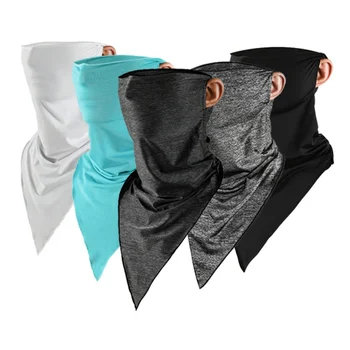 

5pcs Sports Face Mask Scarf Fishing Cycling Ski Facemask Cover Fleece Bike Riding Neck Warmer Triangle Scarf Bandana Headwear