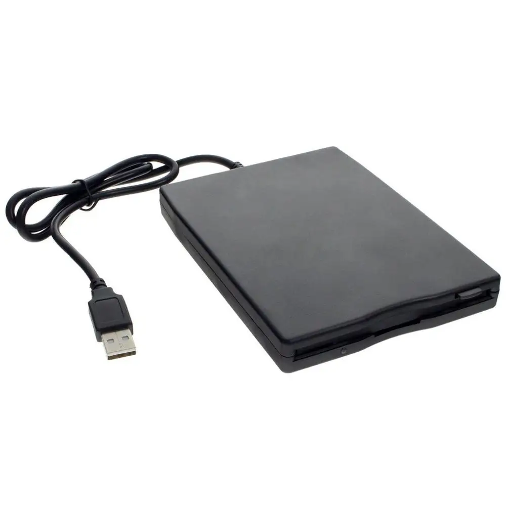 

3.5 inch 1.44 MB Floppy Disk USB External Portable Floppy Disk Drive Diskette FDD for Notebook Laptop PC Black ABS Plastic