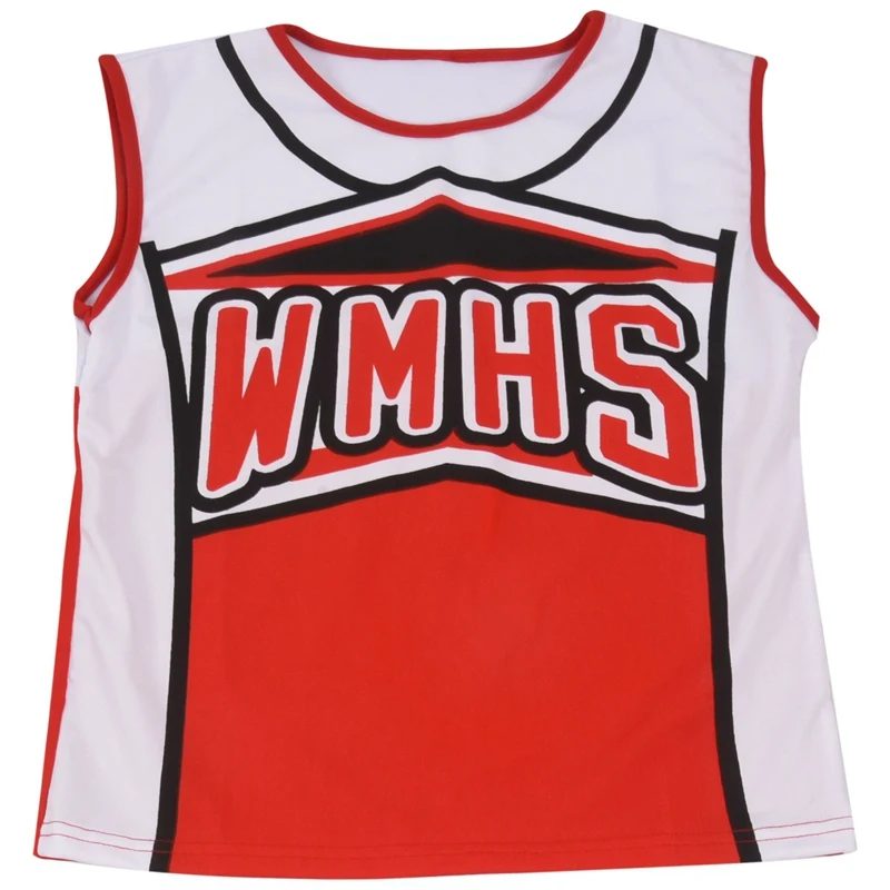 Tank top Petticoat Pom Pom-pom cheerleader cheer leaders M(34-36) 2 piece suit new red costume