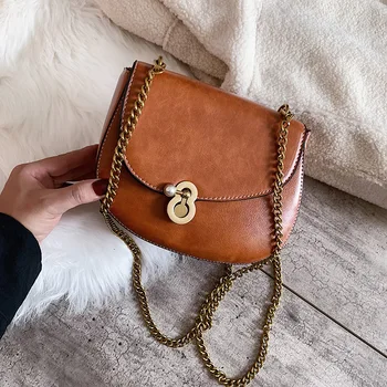 

Bag 2020 New Summer Fashion Single Shoulder Messenger Bag Saddle Bag Chain Small Bag
