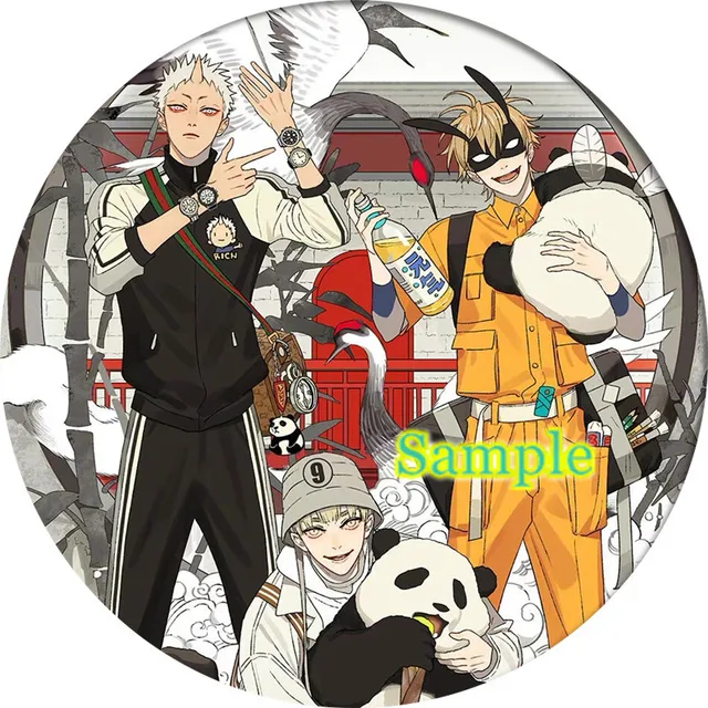 Anime 19 Days Cosplay Backpack Badges Old Xian Hetian Jia Brooch Pins Collection Breastpin for Bags Clothes 22