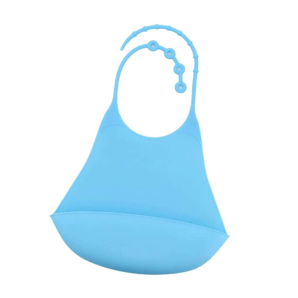 Adults Silicone Bib for Women and Men- Waterproof & Easly Wipe Clean with Deep Food Catcher Pocket
