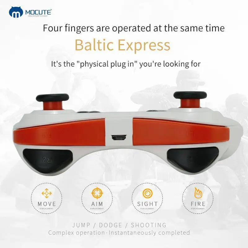 Mocute 056 Dzhostik Game Pad Bluetooth Gamepad Pubg Controller Mobile Trigger Joystick For iPhone A