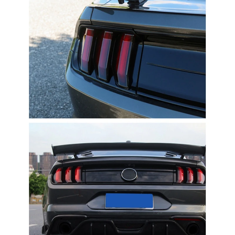 6 шт. Автомобильный задний светильник, защитная накладка для Ford Mustang, декоративная наклейка