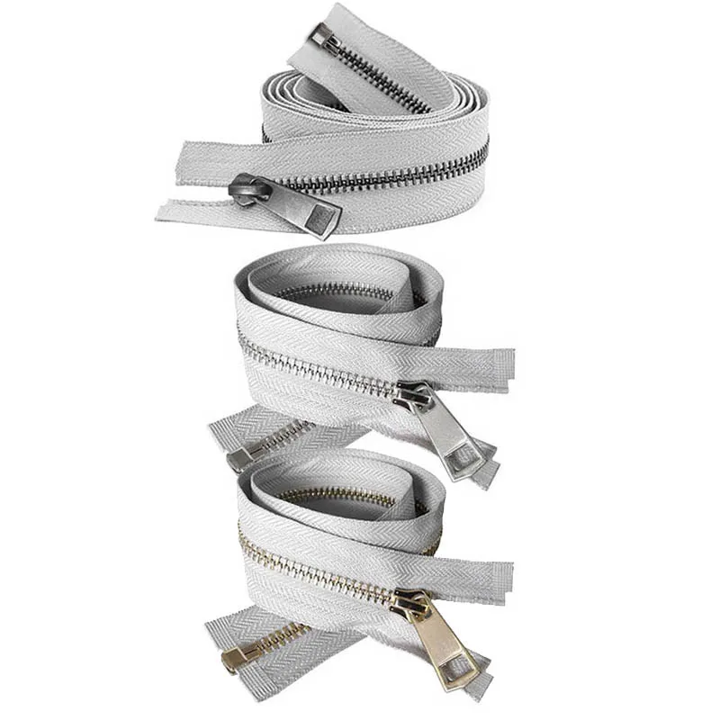 Multi-Size High-Quality Colorful Open-End Auto Lock Metal Zipper for DIY Crafts and Fashion Projects