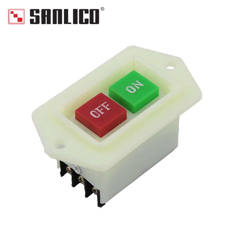 Lc3-10 On Off 10A380V Trapano Da Tavolo Smerigliatrice Tagliatrice Interruttore Start Stop 3 Fasi Pulsante Di Alimentazione Autobloccante Interruttore