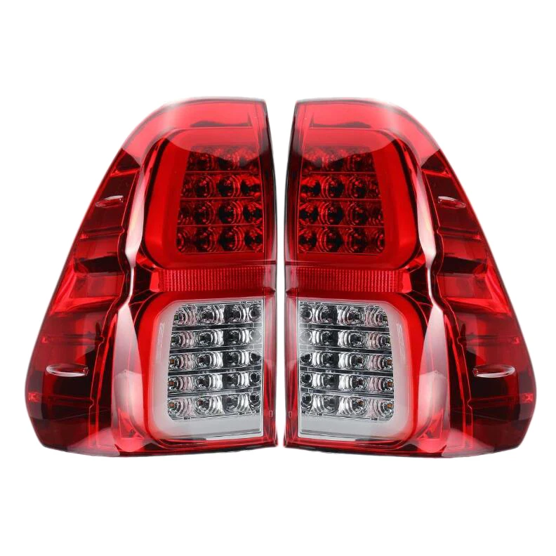 Левый/правый Автомобильный задний светильник со светодиодной лампой для Hilux Revo Пикап задний фонарь модифицированный задний противотуманный фонарь Lig - Цвет: Red