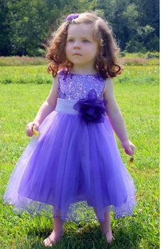 

New Girl Flower Dresses Baby Sequins fashing Dresses junior girls prom dresses 1year old baby girl party tutu dresses