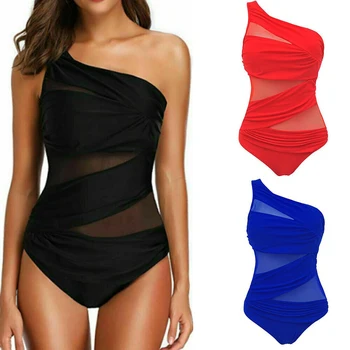 

Plus Size Women's Swimsuit Sexy One Piece Mesh Bikini Push-up Swimsuit Bathing Suit Swimwear Swimming Beach Bikini