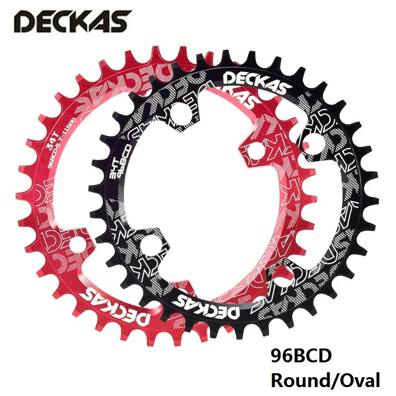 Deckas 96BCD круглая/Овальная узкая широкая цепь кольцо 32T 34T 36T 38T горный велосипед для