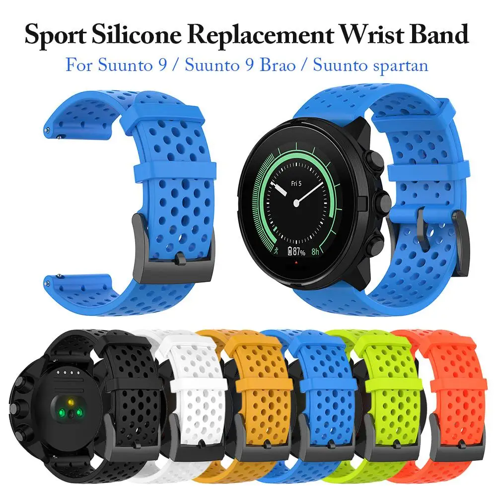 6 цветов Смарт часы силиконовые сменные ремешок Браслет для Suunto 9/Baro Spartan