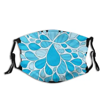 

protective mask with filter Save Every Drop Of Water anti dust PM2.5 reuse adult teen child girl