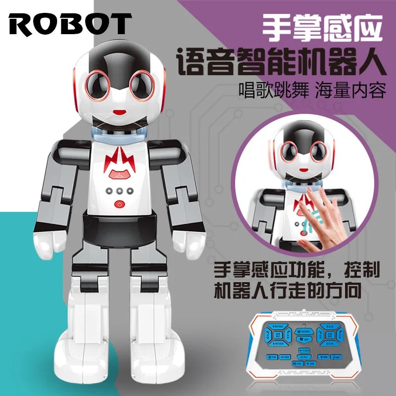 

MZ Intelligent Robot Palm Sensing Wireless Remote Control Voice Programmable Dancing Rechargeable Electric Toys 2842