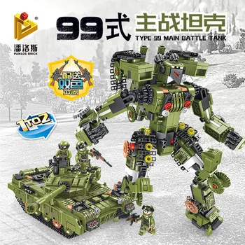

830PCS Tank Building Blocks Helicopter Toys Minifigure Vehicle Aircraft Boy Educational Block Military Compatible LegoED Bricks