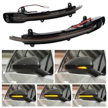 

1 Pair Left and Right Water Flowing Side Mirror Turn Signal Light Sequential Blink Mirror Light for Q5 2009-2018 Q7 09-15