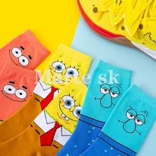 Женские носки Забавные милые носки с персонажами мультфильмов для мужчин и женщин повседневные носки унисекс Harajuku креативные носки для скейтборда в стиле хип-хоп