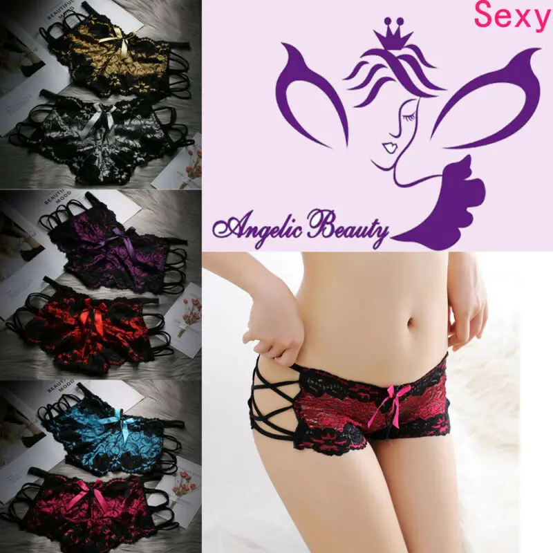 Сексуальные Женские однотонные трусики женские боксеры кружевное Бандажное
