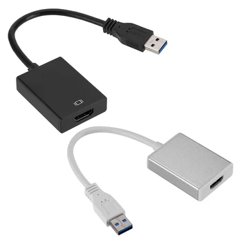

USB 3.0 to 1080p HDMI Converter USB A Male to HDMI Female External Graphics Video Card Adapter Cable USB to HDMI Converter