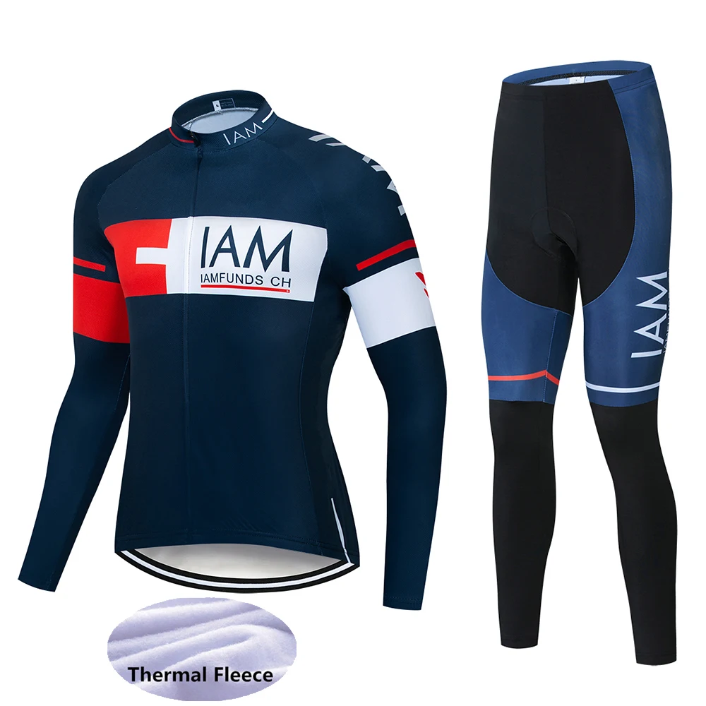 High Quality new IAM Long Sleeve Team Warm winter Cycling Jerseys new Long sleeve Suit Cycling Clothing/Ropa Ciclismo