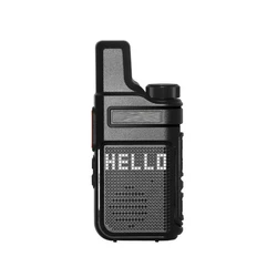 RUYAGE – Mini talkie walkie professionnel Portable Q2, Station émetteur récepteur, 2 pièces pratiques, UHF PMR 446 