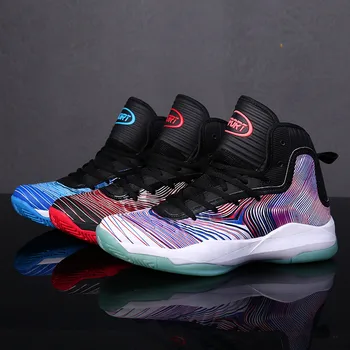 

Men's high-top breathable basketball shoes MD wear-resistant non-slip men's casual shoes large size Sapato Masculino Krasovki