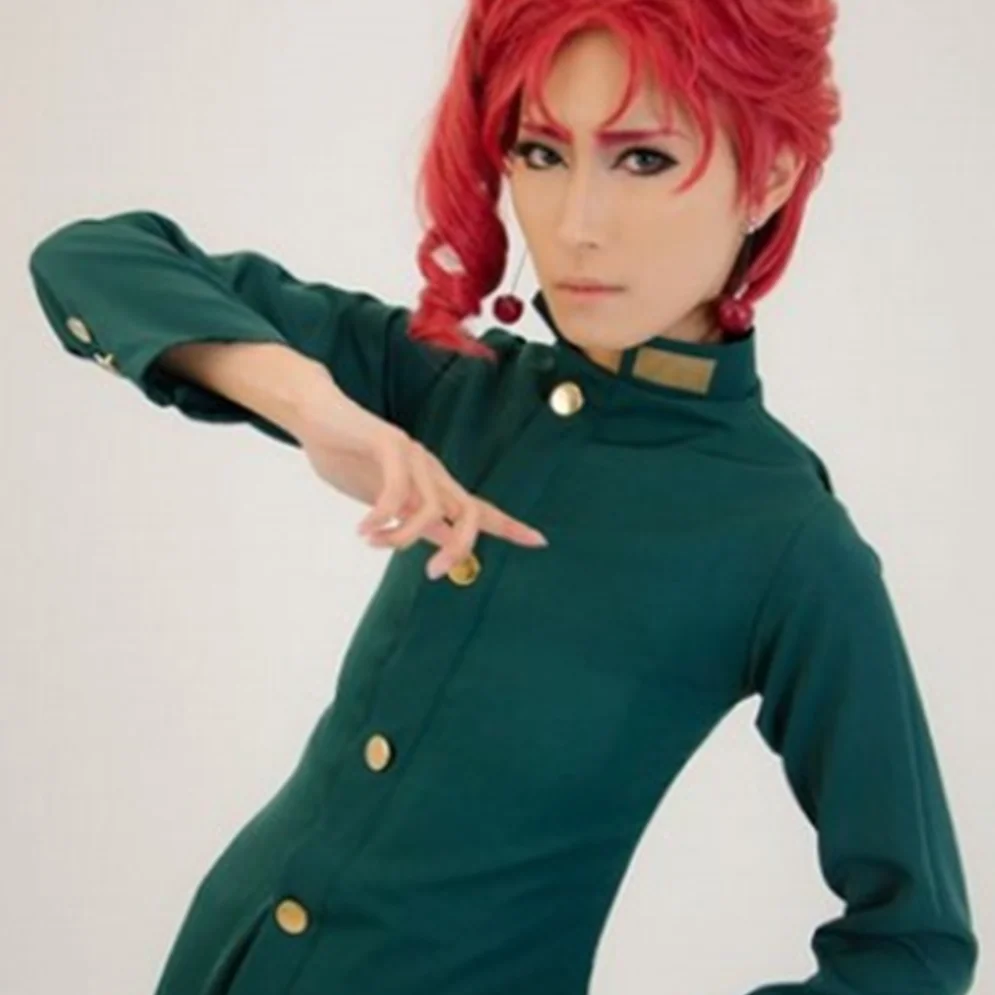 Унисекс косплей костюм пальто JoJo's Необычные Приключения Noriaki Экипировка Kakyoin костюм пальто брюки Косплей Костюм на заказ любой размер