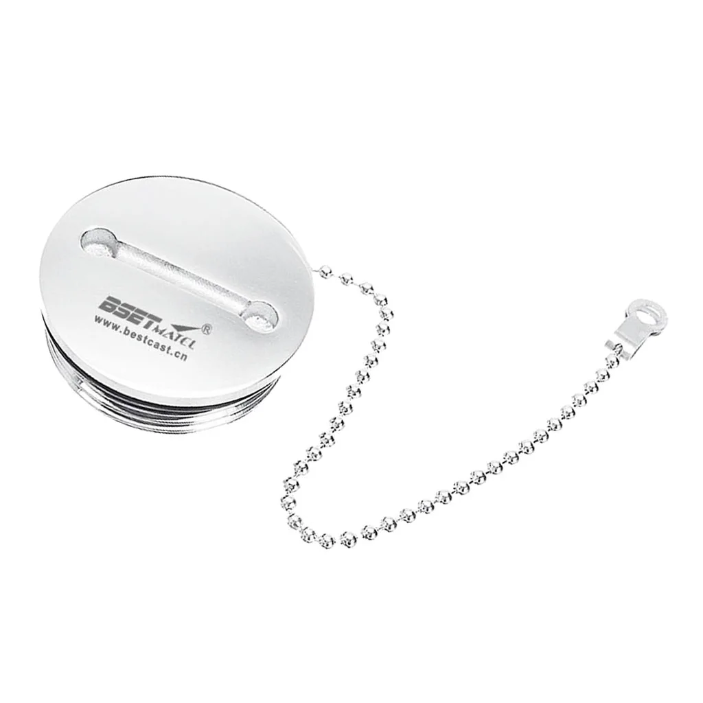 Boat Marine Filling Cover Deck Replacement Cap + Gas Fuel Tank Chain