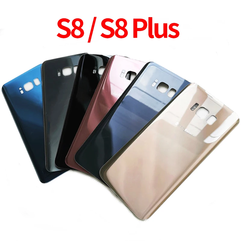 Back Glass Rear Cover For Samsung Galaxy S8 Plus G950 G955 G950F G955F Battery Door Housing back cover | Мобильные телефоны и