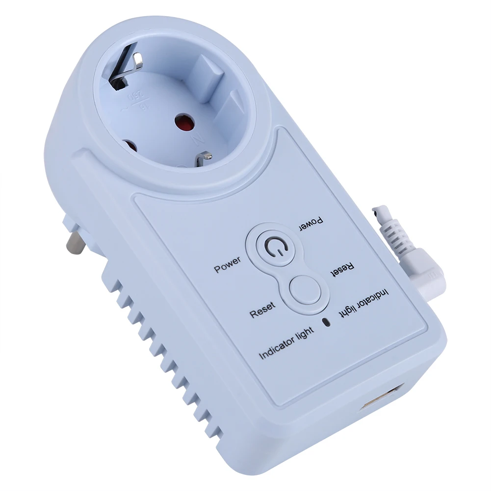 Timing Socket Smart GSM Power Outlet Plug Socket With Temperature Sensor SMS Command Control(Russian/English Version)