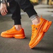 Новинка года; Стильная мужская обувь в Корейском стиле; трендовая универсальная обувь в стиле Харадзюку; модная обувь в Гонконге; дышащая Спортивная обувь для папы