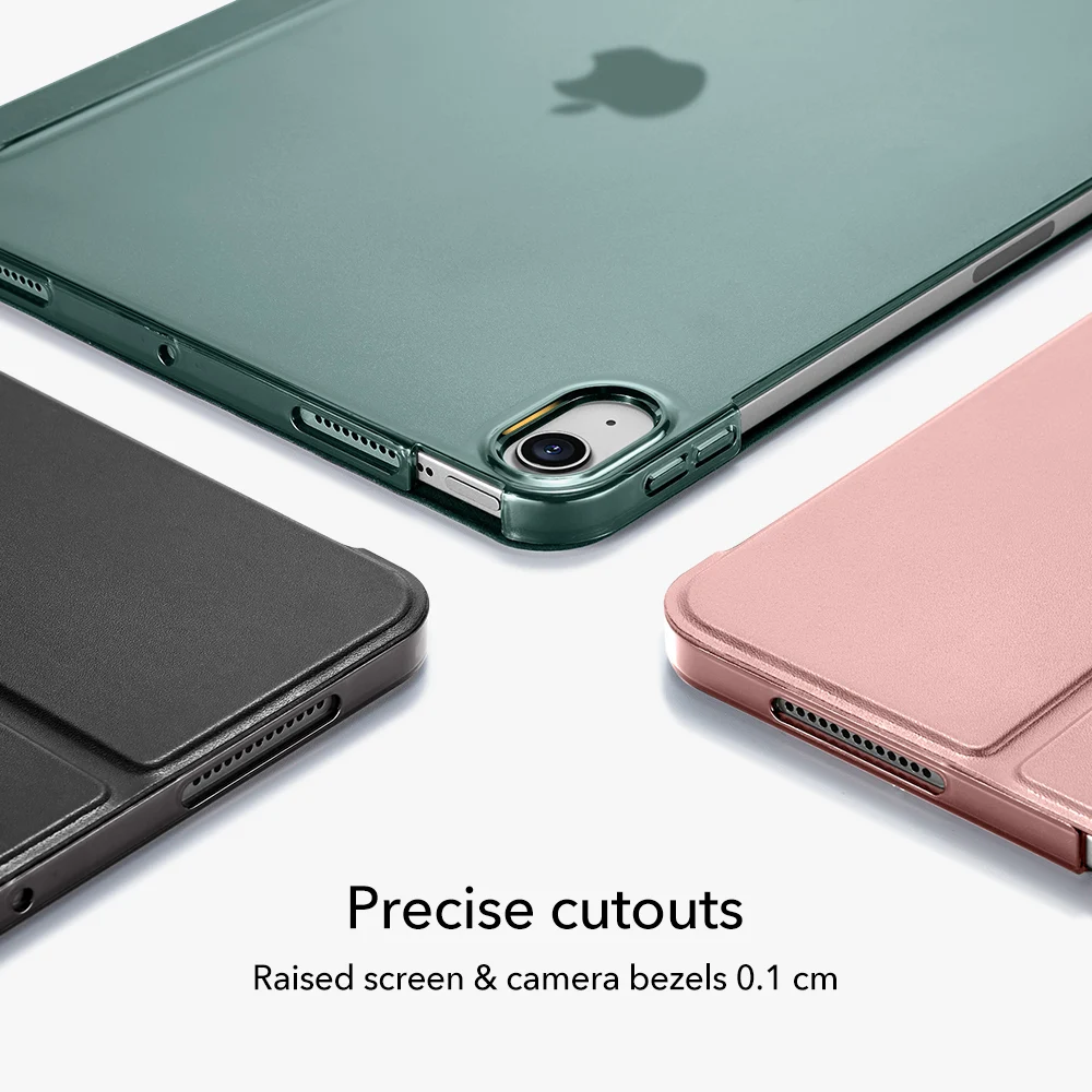 ESR for iPad Air 4 Case Magnetic Smart Case for iPad 9 8 7 Trifold Cover Tempered Glass Cover 9th 8th 7th ipad case,tablet case