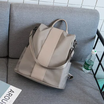

1PCS Anti-theft Backpack Women's New Oxford Cloth Backpack Leisure Travel Bag Leather Backpack