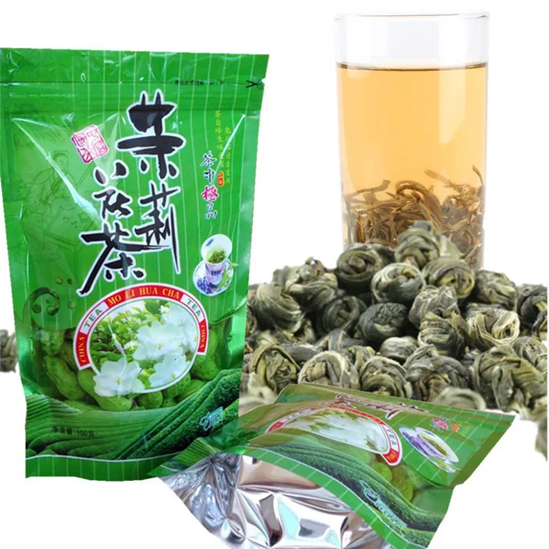 Китайский высоко мутайн органический зеленый жасмин дракон Жемчуг чай Китайский Жасминовый шар цветочный чай жемчуг шары цветочный чай