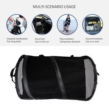 

Dog Car Seat Cover View Mesh Waterproof Pet Carrier Car Rear Back Seat Mat Hammock Cushion Protector With Zipper And Pockets