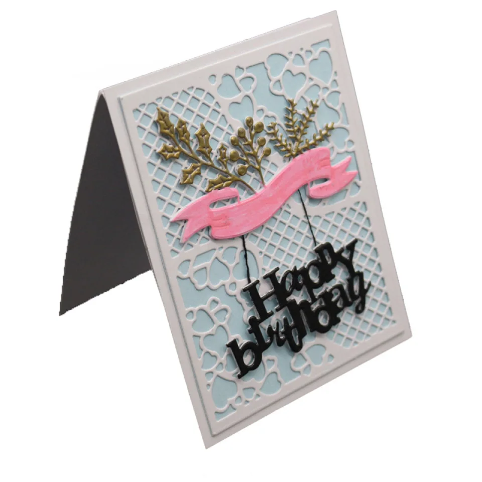 Rectangle Metal Cutting Dies and Stamps Stencils Plaid Background for DIY Scrapbooking Album Paper Card Embossing Template | Дом и сад