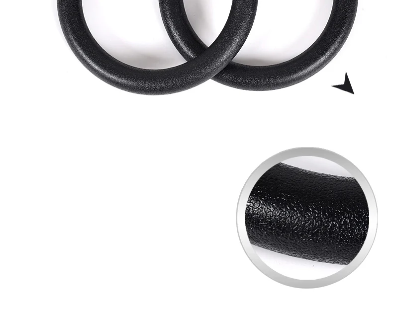 28 мм ABS гимнастические кольца подтягивающие фитнес-спортзал кольца для силовых тренировок тренировка Кроссфит Регулируемый черный