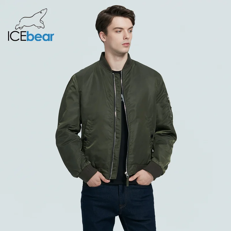 ICEbear 2020 New spring men's short jacket fashion flight coat men's clothing high-quality brand jacket MWC20706D ICEbear 2020 New spring men's short jacket fashion flight coat men's clothing high-quality brand jacket MWC20706D