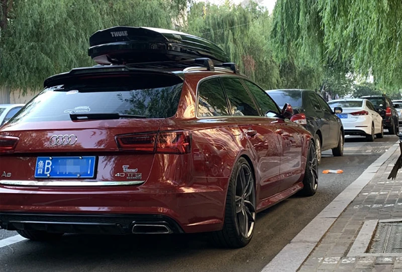 Авто аксессуары подходят для Audi A6 Wagon спойлер- Высокое качество углеродного волокна спойлер на крыше