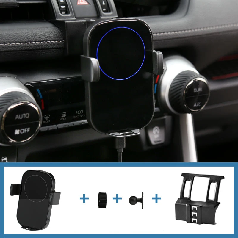

For Toyota RAV4 RAV 4 2020 Car Phone Holder Mount Gravity GPS Wireless Charging Stand Air Vent Mount Fit Smartphone 4.0~6.0inch