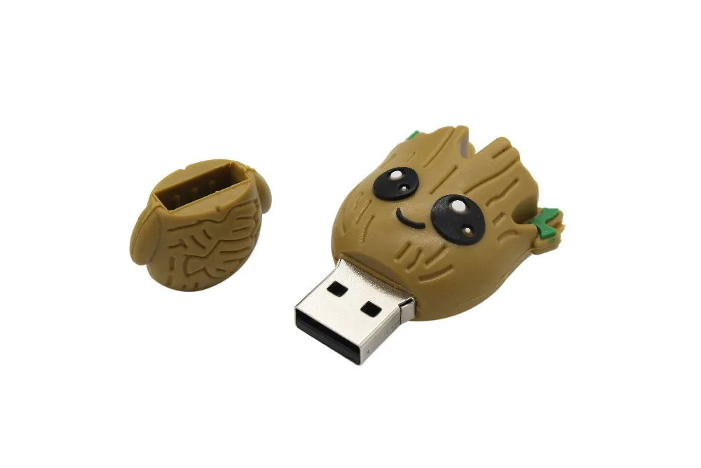 Текстовый я мультфильм Дерево демон, дерево человек usb флэш-накопитель usb 2,0 4 ГБ 8 ГБ 16 ГБ 32 ГБ 64 ГБ флешка, подарок