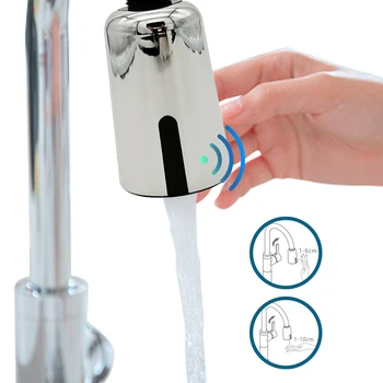 

Touchless Faucet Motion Sensor Adapter Tap USB Recharged Smart Faucet Sensor Automatic Faucet Sprayer Head For Kitchen Bathroom