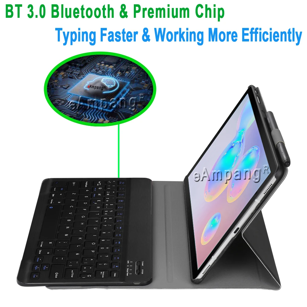 Испанская клавиатура чехол для samsung Galaxy Tab S6 10,5 SM-T860 SM-T865 T860 T865 чехол клавиатура для samsung Tab S6 10,5 чехол+ подарок