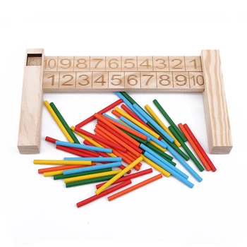 

Creative-Wooden Sub-Reduction-Foot Addition And Subtraction 1-10 Decomposition With Numbers Divided Into Teaching Aids