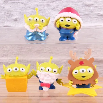 

Movie Toy Story Action Figure Alien Winter Party Mini PVC Collection Model Toy Christmas Gifts 5pcs/set