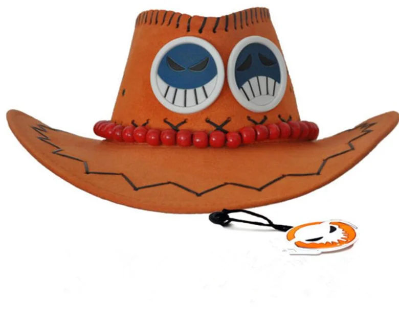 ワンピースアニメ漫画帽子ユニセックスcos Portgas D エースカウボーイ帽子ハロウィンパーティー毎日 Boys Costume Accessories Aliexpress