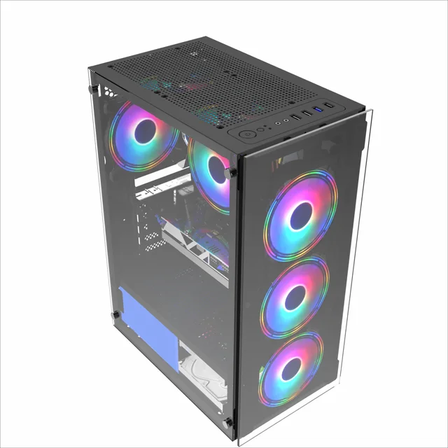 High configuration i3 i5 i7 i9 CPU with A8 7680 RAM SSD HDD HD graphics card cool lantern gaming desktop computer